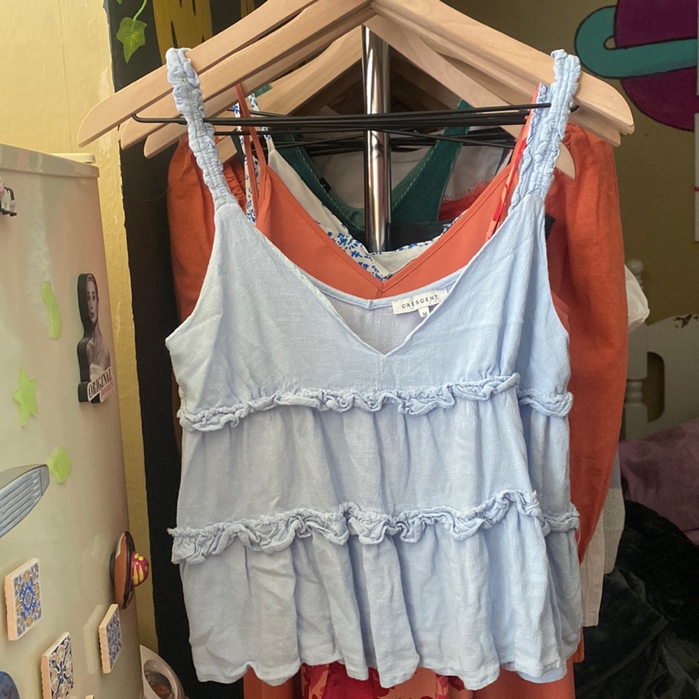 Blue tank top
